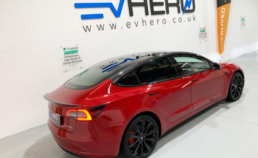 Tesla Model 3 Dual Motor Performance, Chrome-Delete, (Performance Upgrade)  - EVHERO